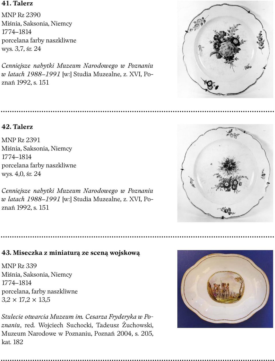 Talerz MNP Rz 2391 1774 1814 porcelana farby naszkliwne wys. 4,0, śr.