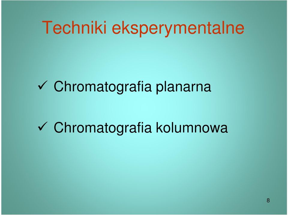 Chromatografia
