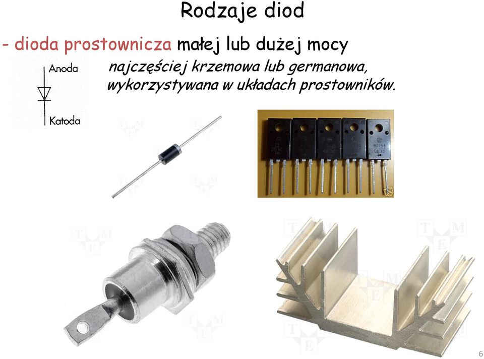 mocy najczęściej krzemowa lub
