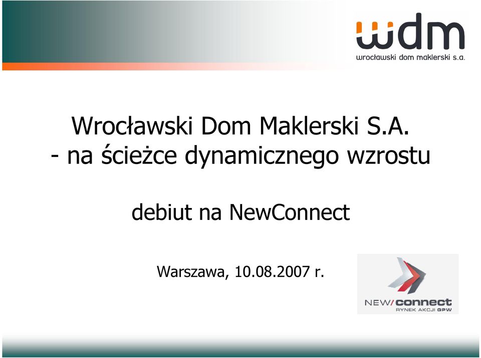 dynamicznego wzrostu