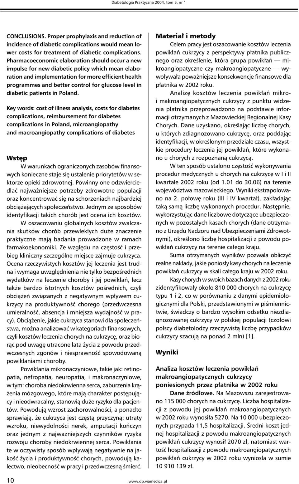 diabetic patients in Poland.