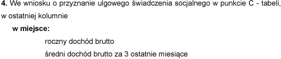 w ostatniej kolumnie w miejsce: roczny