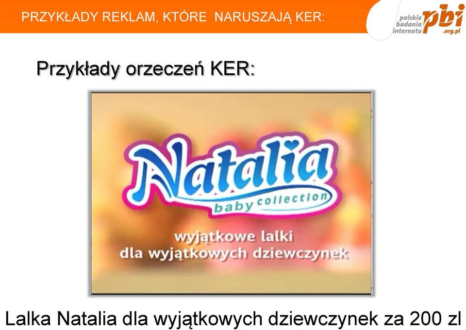 orzeczeń KER: Lalka Natalia