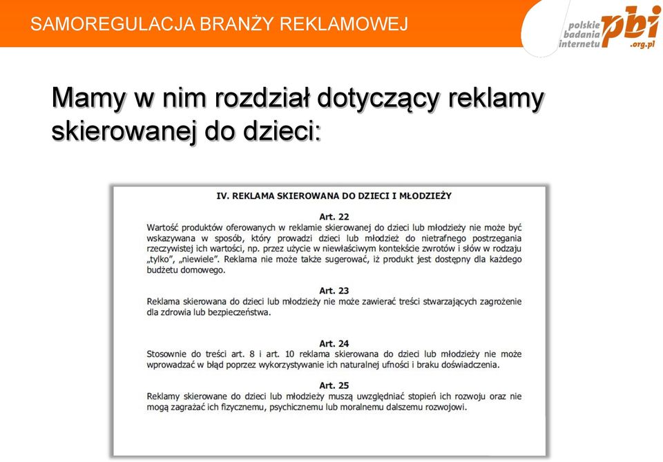 rozdział dotyczący