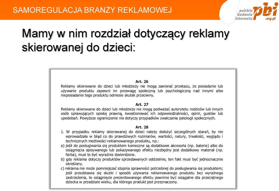 rozdział dotyczący