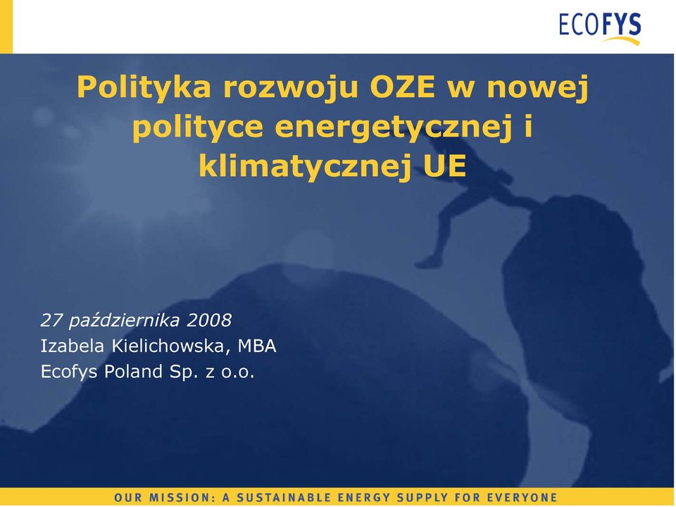 klimatycznej UE 27 października