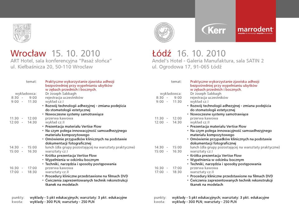 wykładowca: Dr Joseph Sabbagh Rozwój technologii adhezyjnej - zmiana podejścia do stomatologii estetycznej Nowoczesne systemy samotrawiące Prezentacja materiału Vertise Flow Na czym polega