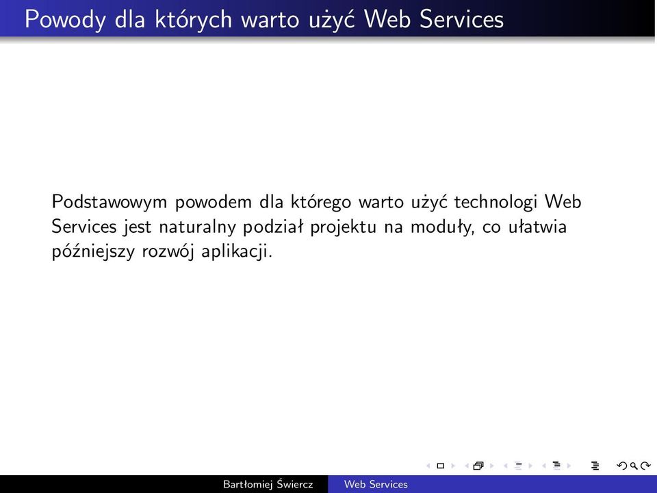 technologi Web Services jest naturalny podział