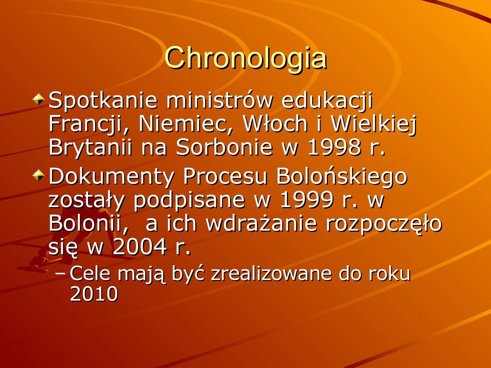 Dokumenty Procesu Bolońskiego zostały podpisane w 1999 r.