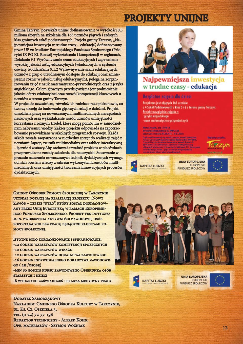 regionach, Działanie 9.1 