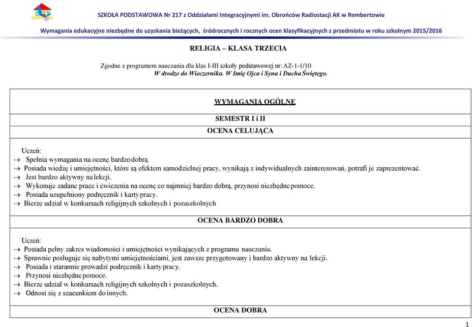 Posiada wiedzę i umiejętności, które są efektem samodzielnej pracy, wynikają z indywidualnych zainteresowań, potrafi je zaprezentować. Jest bardzo aktywny na lekcji.