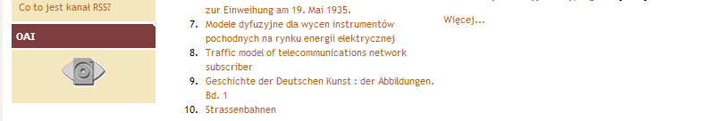 Open Archives Initiative Protocol for Metadata Harvesting Oprogramowanie dlibra wspiera protokół OAI-PMH w jego