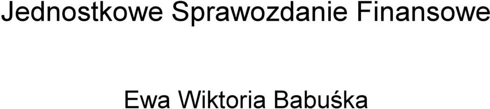 Finansowe Ewa