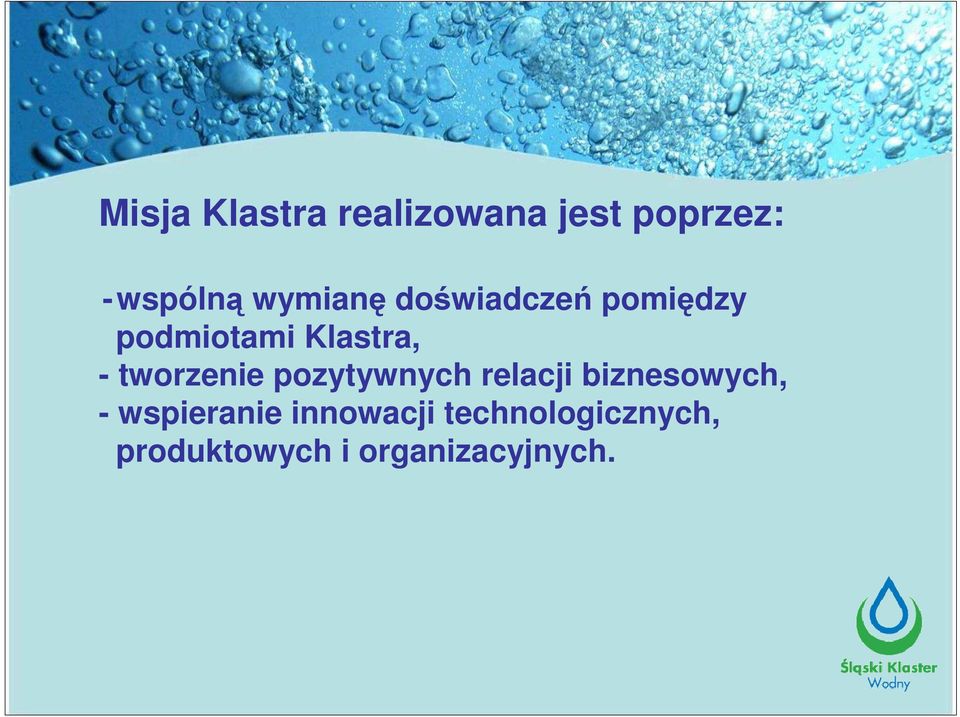tworzenie pozytywnych relacji biznesowych, -