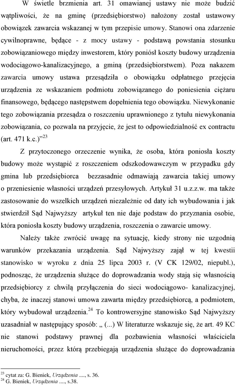 gminą (przedsiębiorstwem).