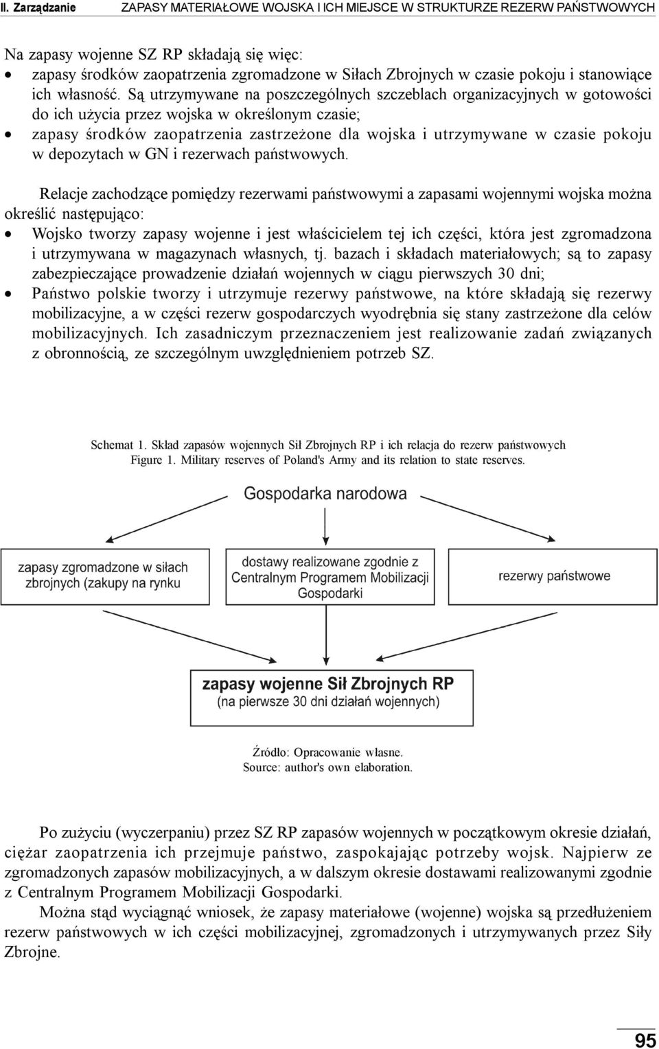 Są utrzymywane na poszczególnych szczeblach organizacyjnych w gotowości do ich użycia przez wojska w określonym czasie; zapasy środków zaopatrzenia zastrzeżone dla wojska i utrzymywane w czasie