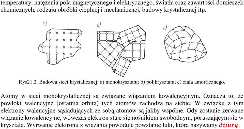 Oznacza to, e powłoki walencyjne (ostatnia orbita) tych atomów zachodz na siebie. W zwizku z tym elektrony walencyjne ssiadujcych ze sob atomów s jakby wspólne.
