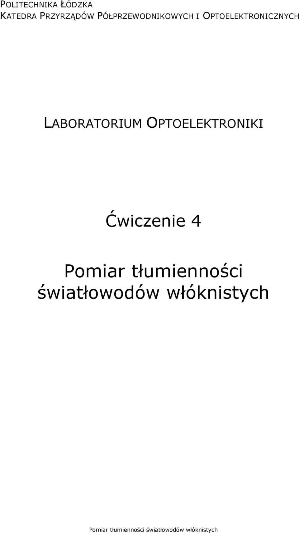 Ćwiczenie 4 Pomiar
