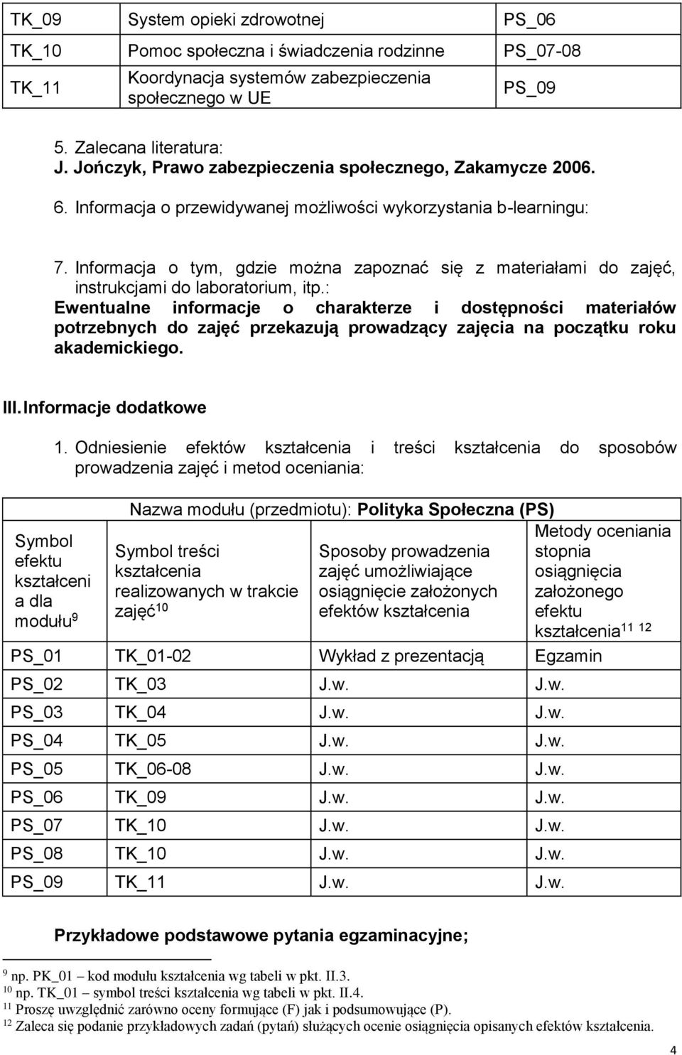 Informacja o tym, gdzie można zapoznać się z materiałami do zajęć, instrukcjami do laboratorium, itp.