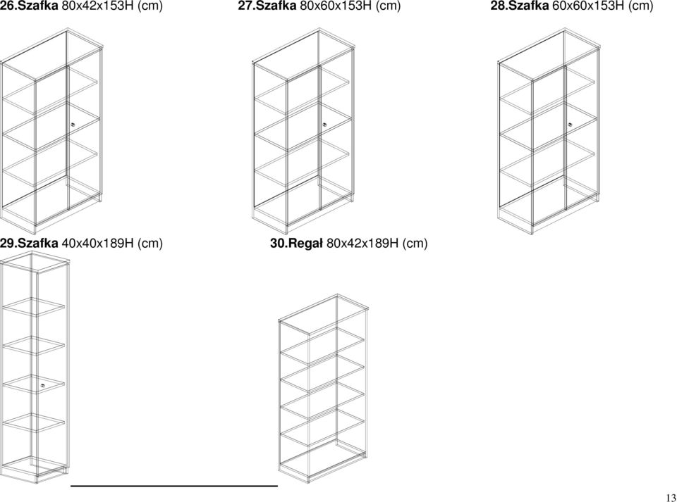 Szafka 60x60x153H (cm) 29.