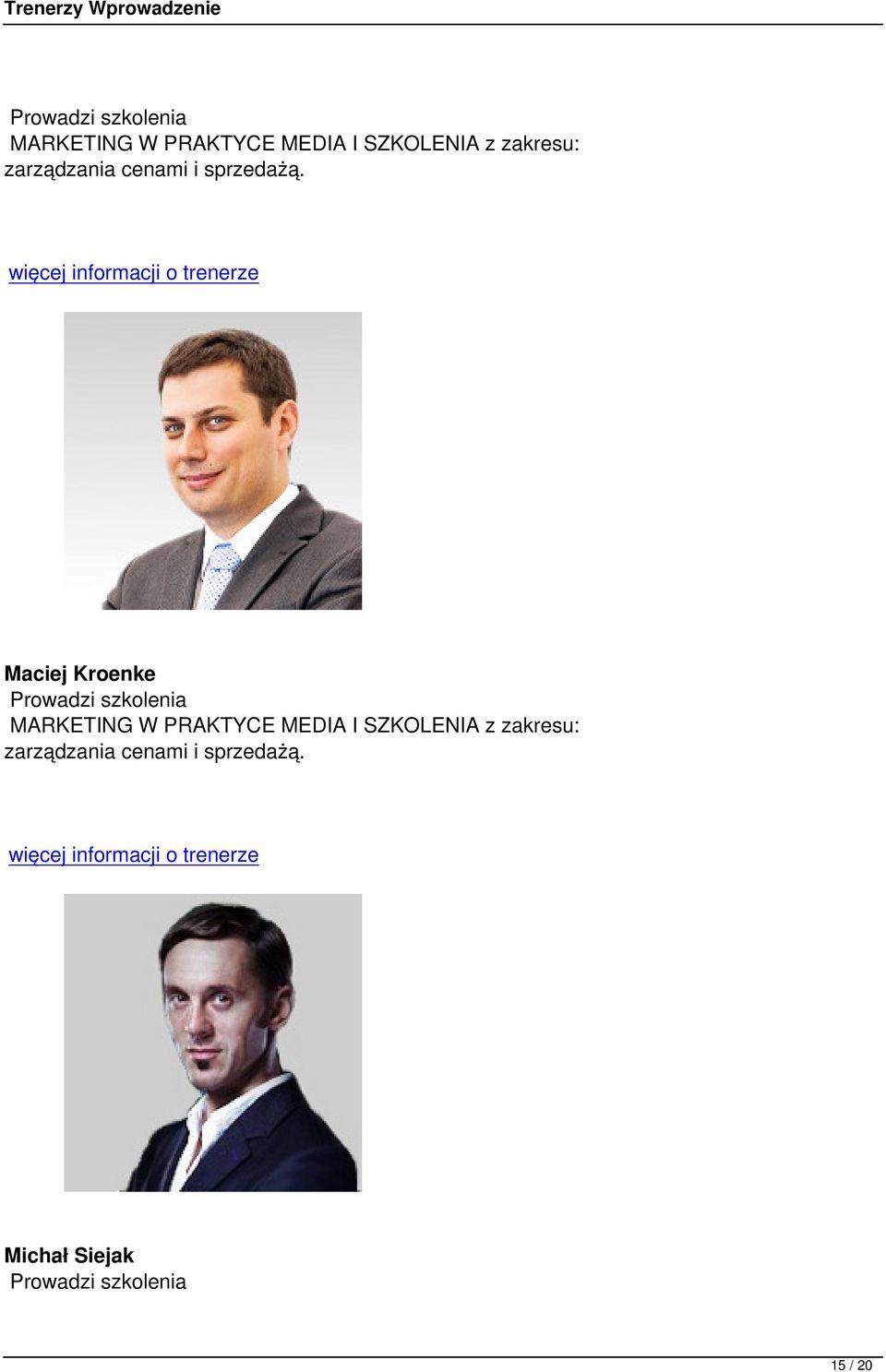 Maciej Kroenke   Michał