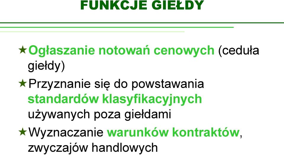 standardów klasyfikacyjnych używanych poza