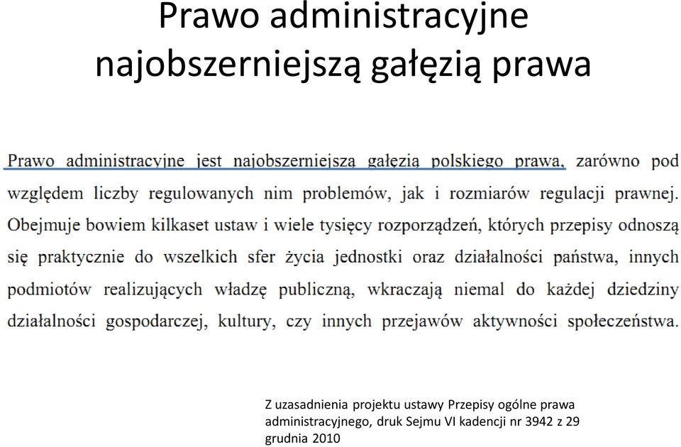 ustawy Przepisy ogólne prawa