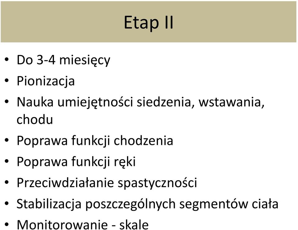 Poprawa funkcji ręki Przeciwdziałanie spastyczności
