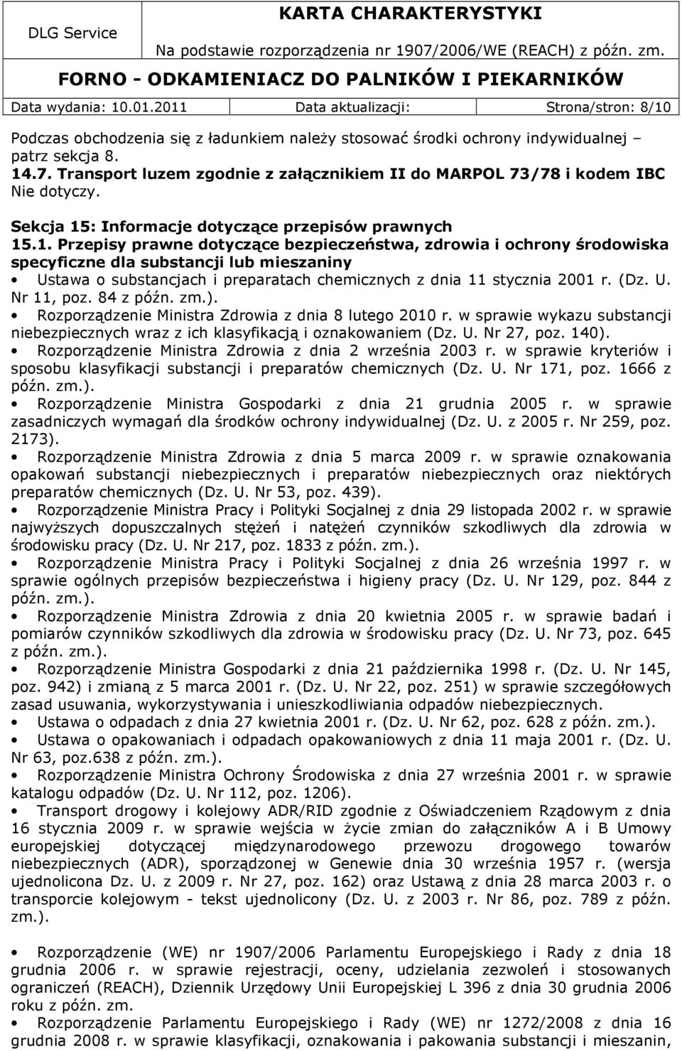 : Informacje dotyczące przepisów prawnych 15