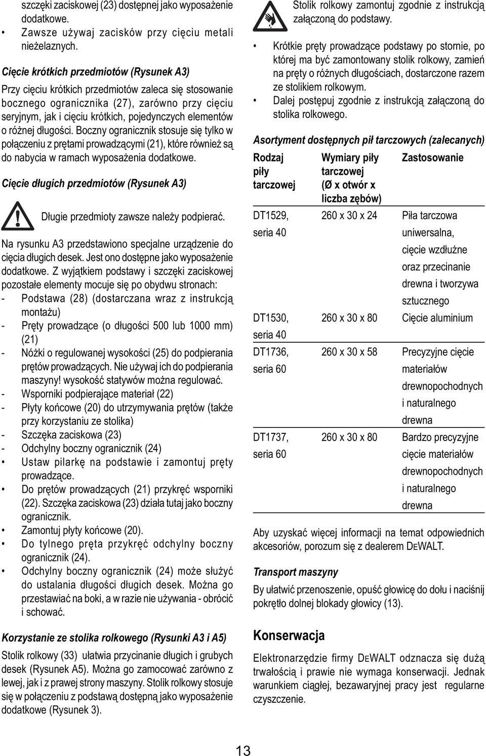o różnej długości. Boczny ogranicznik stosuje się tylko w połączeniu z prętami prowadzącymi (21), które również są do nabycia w ramach wyposażenia dodatkowe.