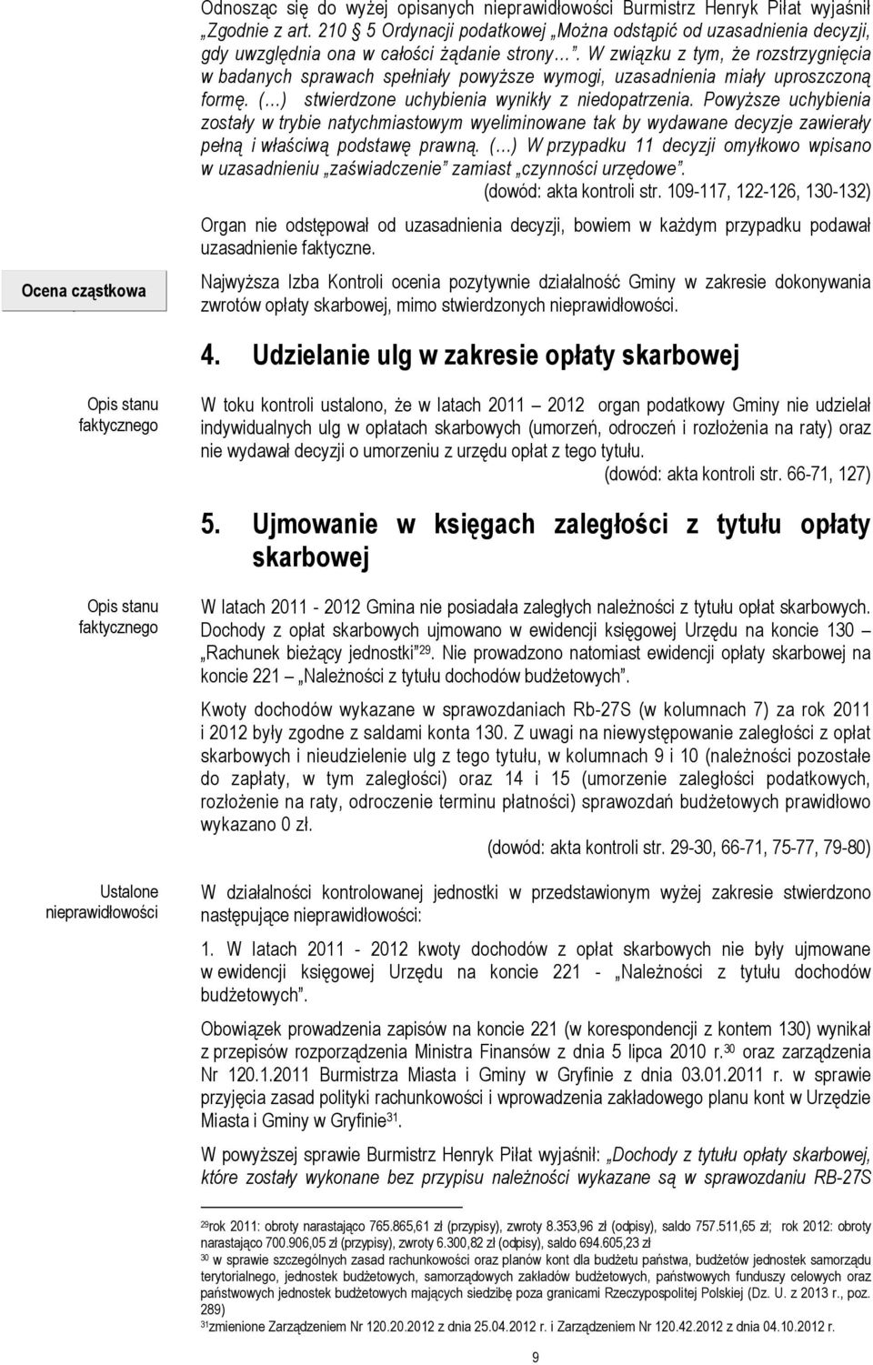 W związku z tym, Ŝe rozstrzygnięcia w badanych sprawach spełniały powyŝsze wymogi, uzasadnienia miały uproszczoną formę. ( ) stwierdzone uchybienia wynikły z niedopatrzenia.