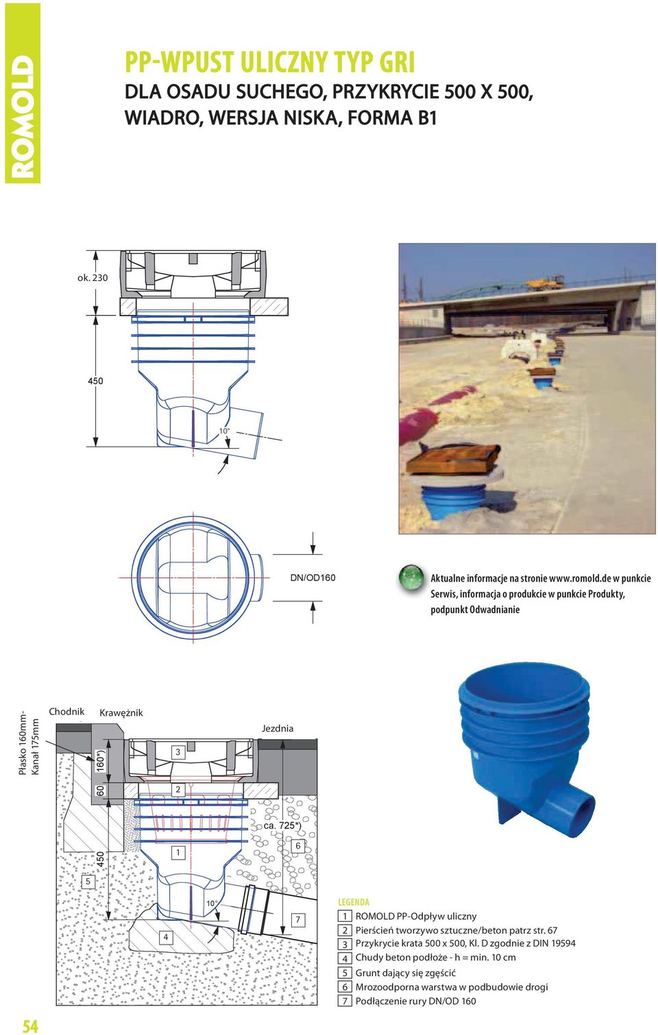 de w punkcie Serwis, informacja o produkcie w punkcie Produkty, podpunkt Odwadnianie Płasko Pult 60mm 60mm- Kanał Rinne mm Chodnik Gehweg Bordstein Krawężnik