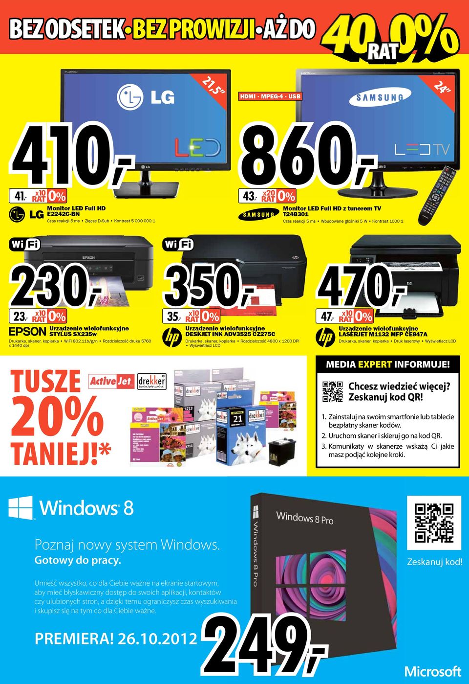 * 350, 470, 35, x10 0% Urządzenie wielofunkcyjne DESKJET INK ADV3525 CZ275C Drukarka, skaner, kopiarka Rozdzielczość 4800 x 1200 DPI Wyświetlacz LCD 47, x10 0% Urządzenie wielofunkcyjne LASERJET