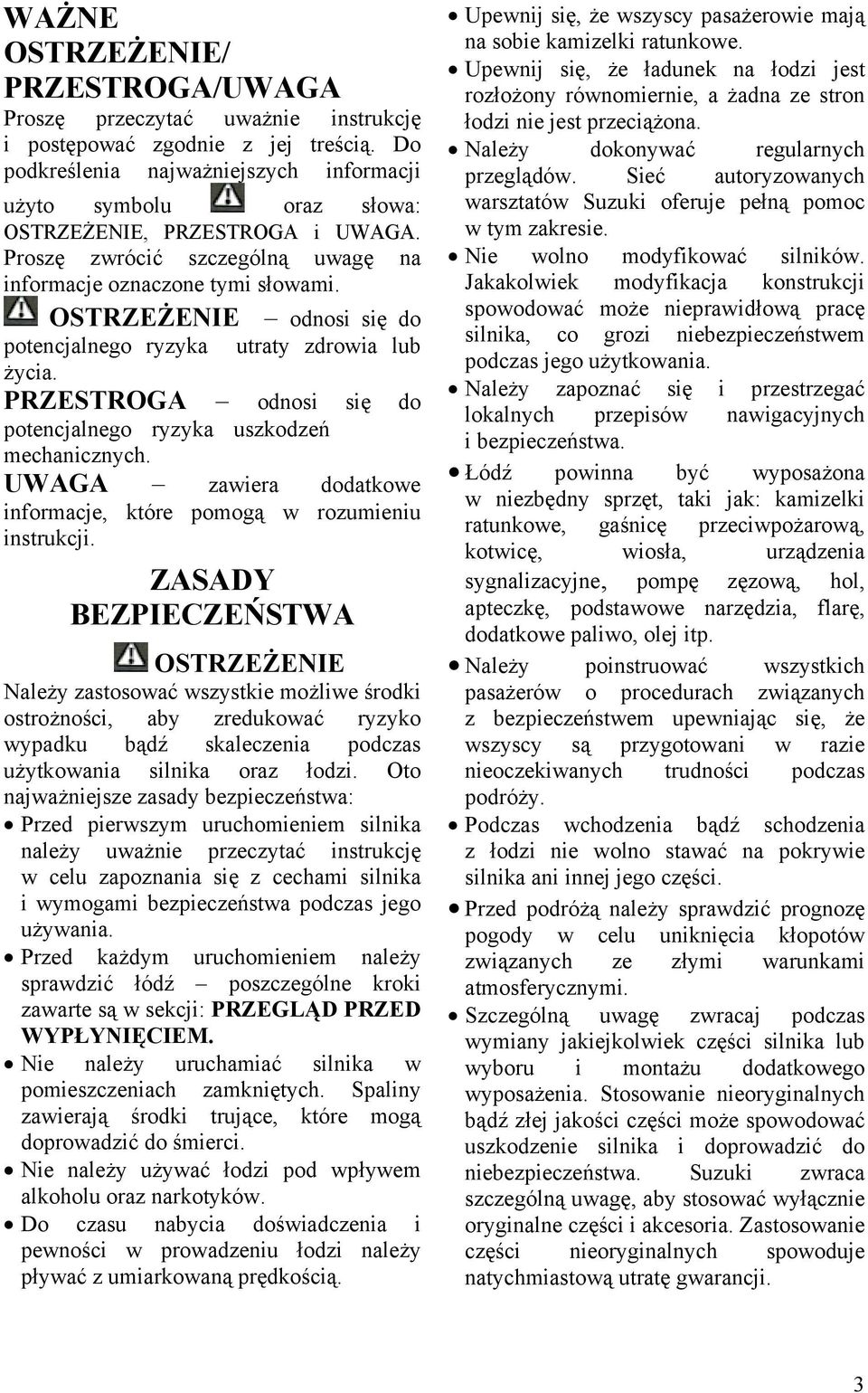 UWAGA zawiera dodatkowe informacje, które pomogą w rozumieniu instrukcji.