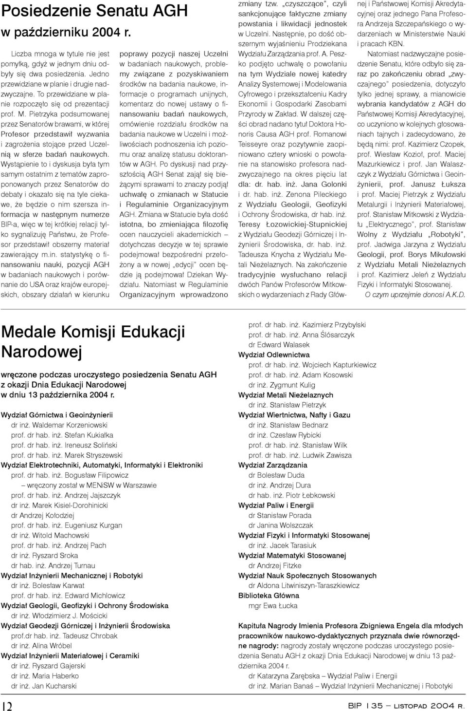 Spis Tresci Oprac Grazyna Tyszownicka Pamieci Aresztowanych Profesorow 6 Listopada 1939 Roku Bip 135 Listopad 2004 R 3 Pdf Darmowe Pobieranie