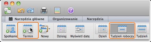 6. Dodawanie terminu do kalendarza Termin w programie Outlook to element kalendarza, który ma określoną datę rozpoczę cia i zakończenia oraz określoną godzinę rozpoczęcia i zakończenia.