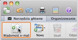 Wskazówki W celu dodania grupy kontaktów (na przykład zawierającej członków klubu książki), aby można było wysyłać wiadomości e-mail do wszystkich członków grupy jednocześnie, na karcie Narzędzia