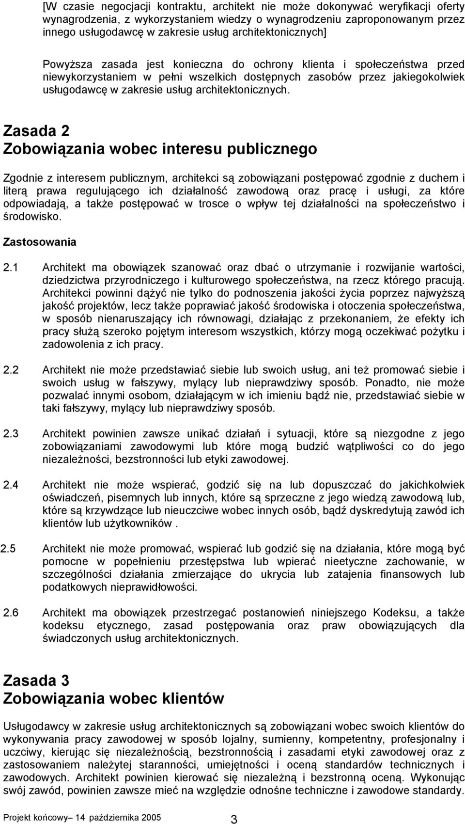architektonicznych.
