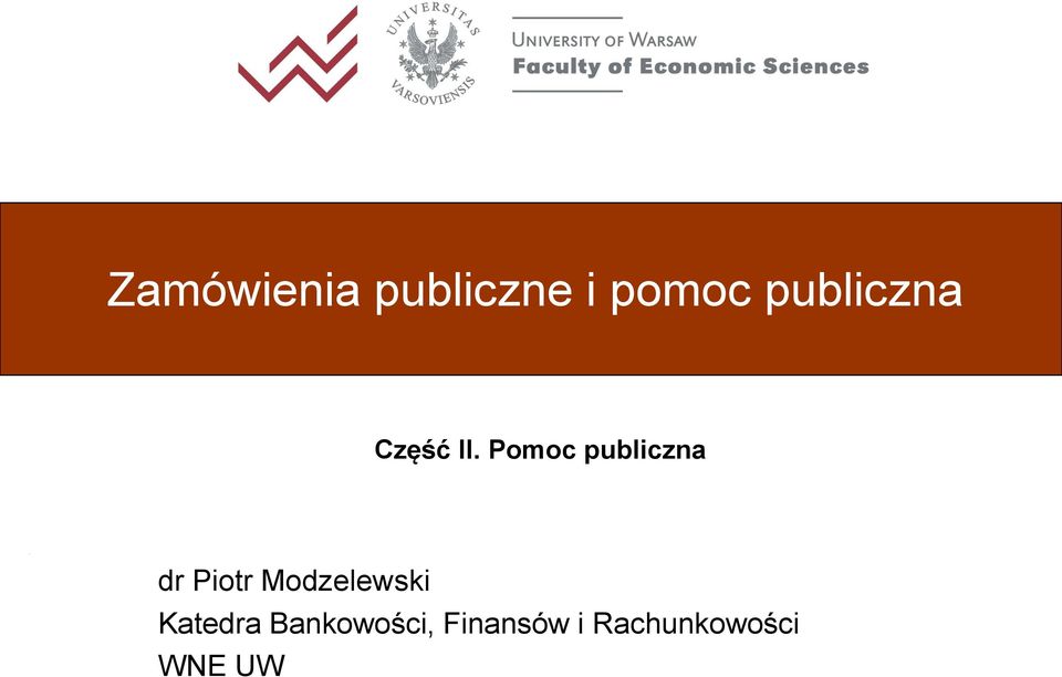 Pomoc publiczna dr Piotr