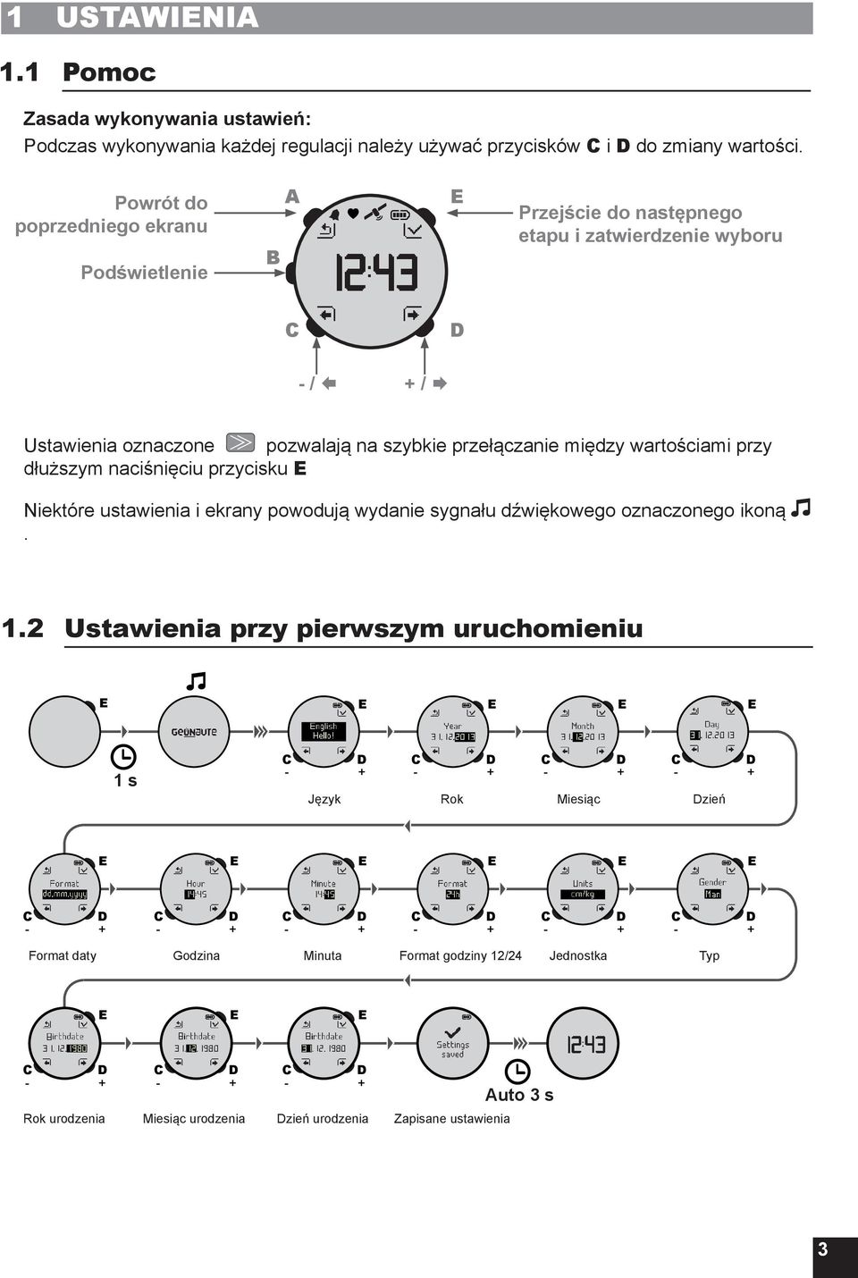 2 Ustawienia przy pierwszym