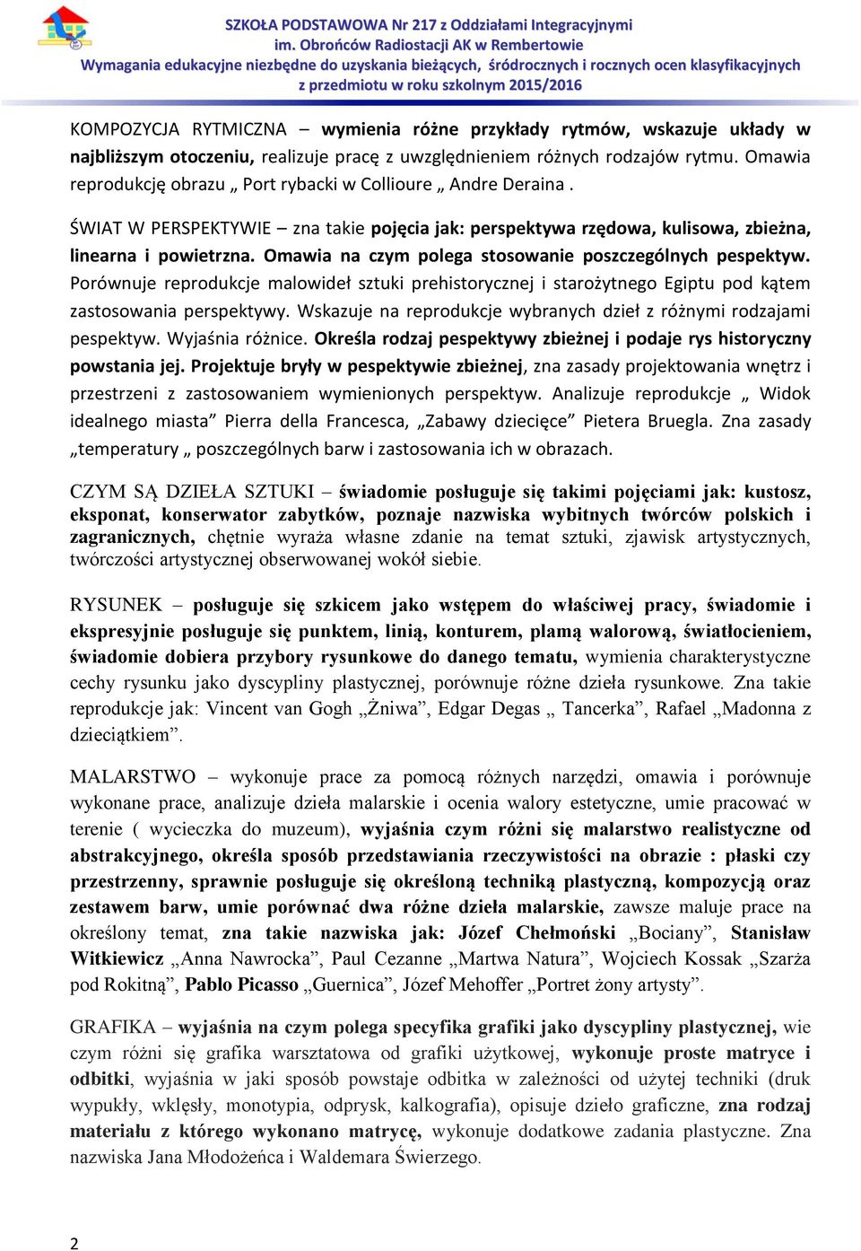 Omawia na czym polega stosowanie poszczególnych pespektyw. Porównuje reprodukcje malowideł sztuki prehistorycznej i starożytnego Egiptu pod kątem zastosowania perspektywy.