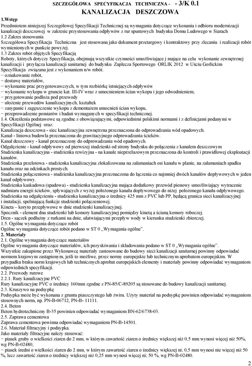 budynku Domu Ludowego w Siarach 1.