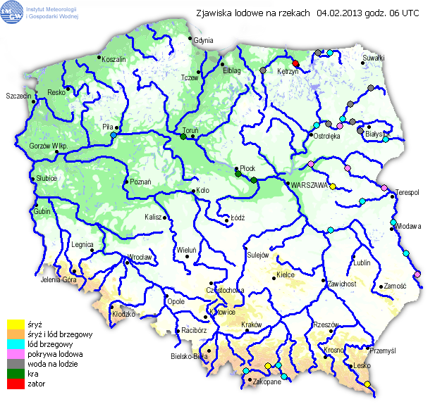 INFORMACJE HYDROLOGICZNO - METEOROLOGICZNE Stan