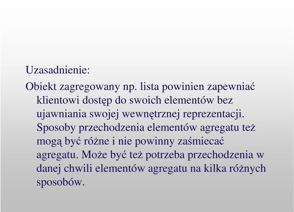 wewntrznej reprezentacji.