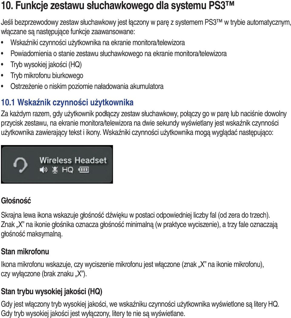 Ostrzeżenie o niskim poziomie naładowania akumulatora 10.