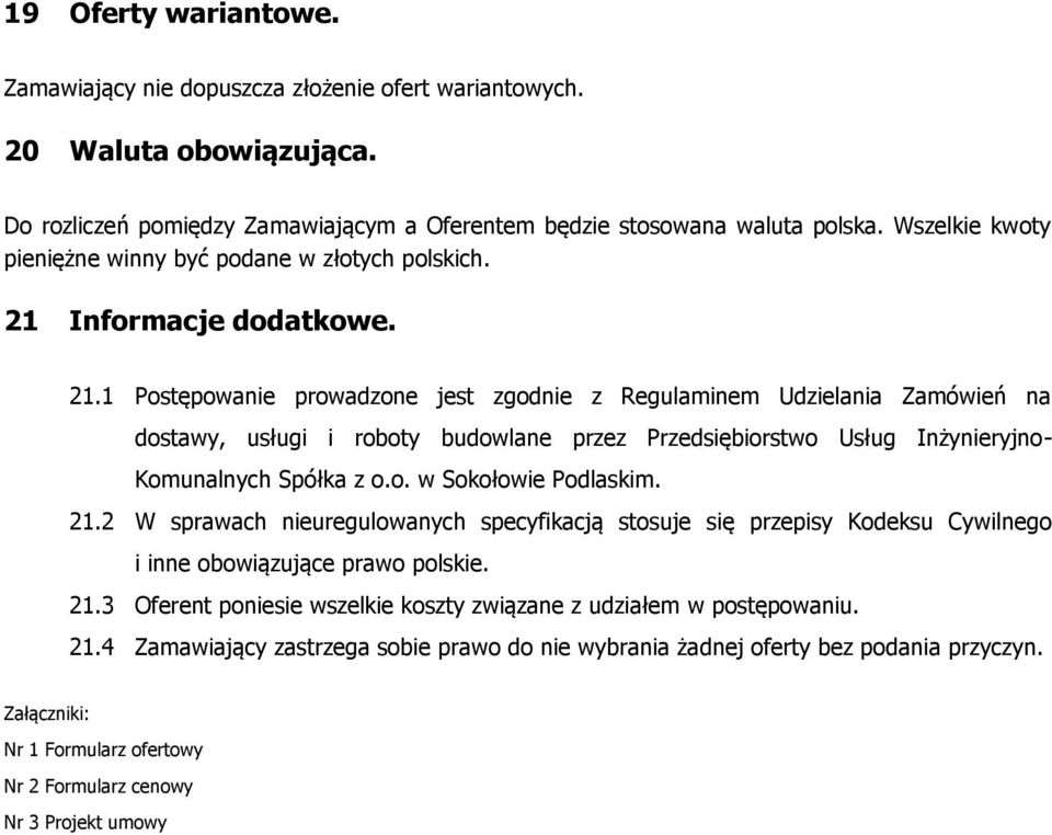 Informacje dodatkowe. 21.