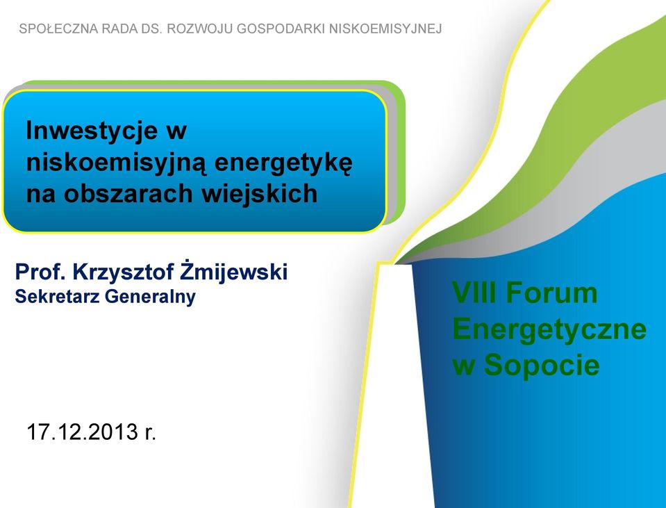 niskoemisyjną energetykę na obszarach wiejskich