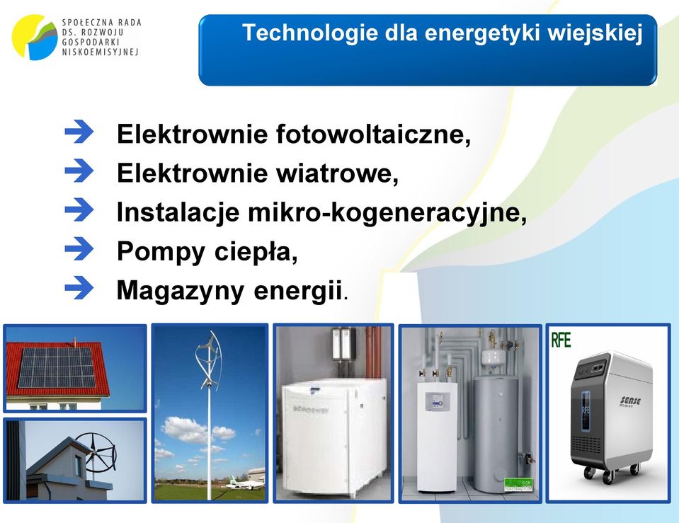 Elektrownie wiatrowe, Instalacje