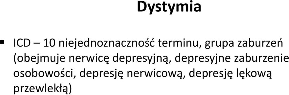 depresyjną, depresyjne zaburzenie