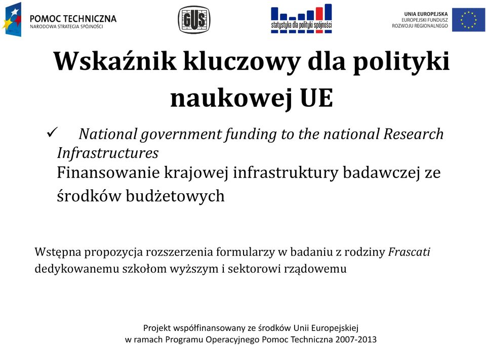 badawczej ze środków budżetowych Wstępna propozycja rozszerzenia formularzy